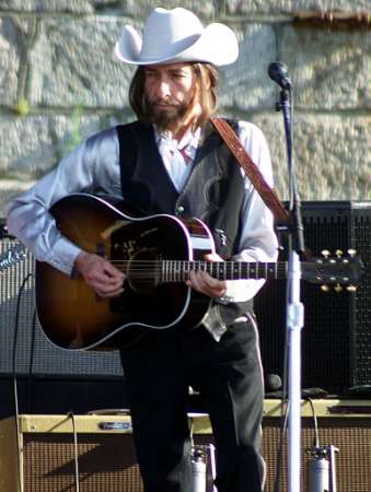 Bob Dylan at the Newport Folk Festival 2002
